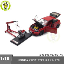 1/18 MOTORHELIX Honda CIVIC Type R EK9-120 Diecast Model Toy Car Gifts For Father Friends