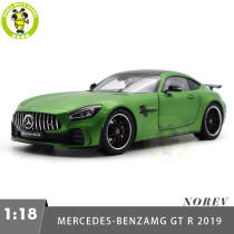 1/18 Mercedes Benz AMG GT R 2019 Norev 183836 Green Matt Metallic Diecast Model Toys Car Gifts For Friends Father