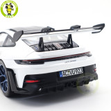 1/18 Porsche 911 992 GT3 RS 2022 Norev 187353 Weissach Pack White/Indigoblue Diecast Model Toys Car Gifts For Friends Father