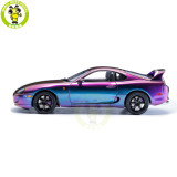 1/18 WHELART Toyota Supra A80 Midnight Purple Diecast Model Car Gifts For Father Friends