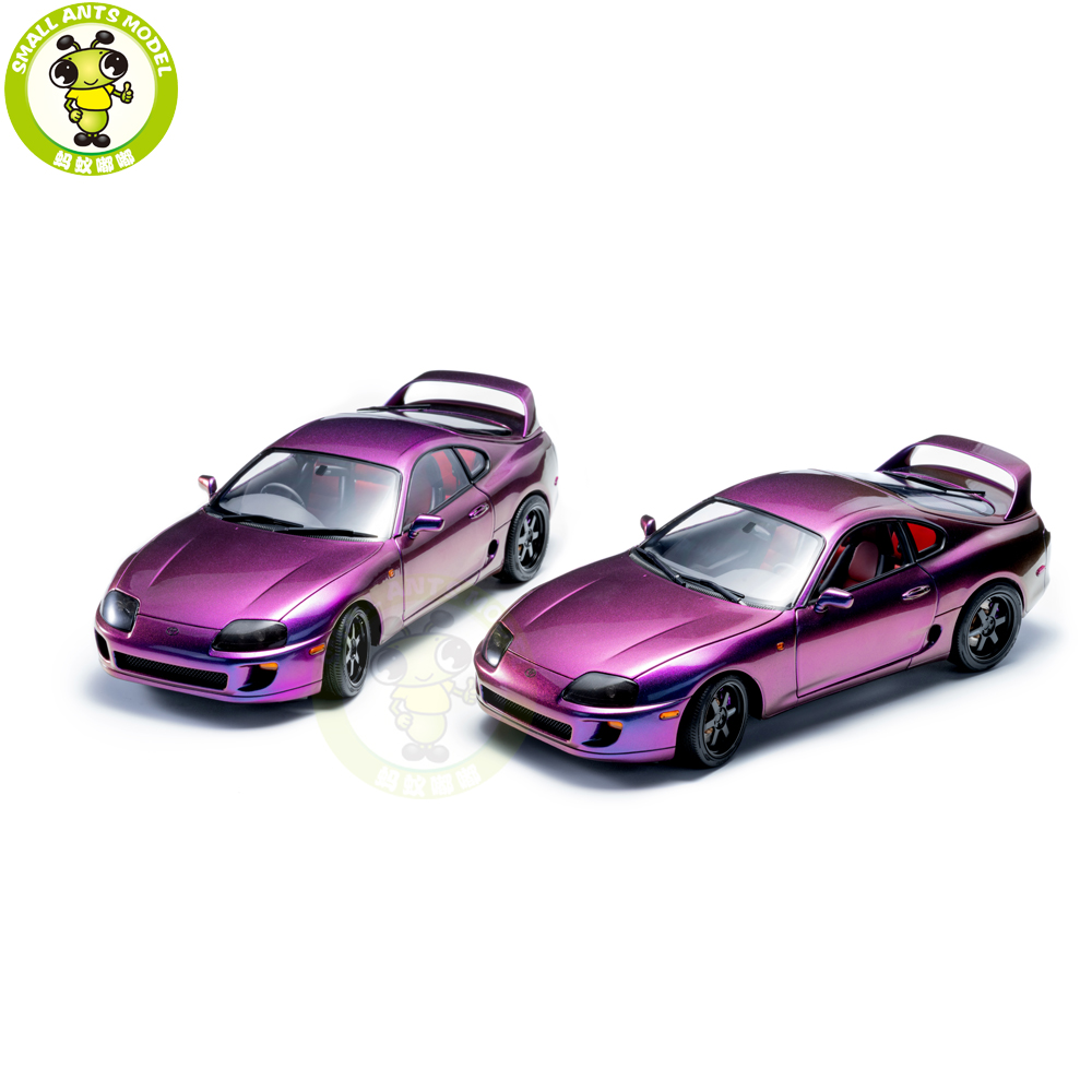 1/18 WHELART Toyota Supra A80 Midnight Purple Diecast Model