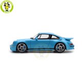 1/18 Porsche RUF CTR Anniversary 2017 Bavarian Sky Blue Almost Real 880302 Diecast Model Toy Car Gifts For Friends Father