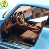 1/18 Porsche RUF CTR Anniversary 2017 Bavarian Sky Blue Almost Real 880302 Diecast Model Toy Car Gifts For Friends Father