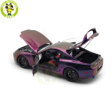 1/18 WHELART Toyota Supra A80 Midnight Purple Diecast Model Car Gifts For Father Friends