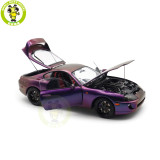 1/18 WHELART Toyota Supra A80 Midnight Purple Diecast Model Car Gifts For Father Friends