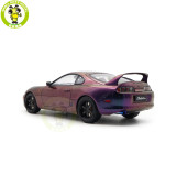 1/18 WHELART Toyota Supra A80 Midnight Purple Diecast Model Car Gifts For Father Friends