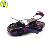1/18 WHELART Toyota Supra A80 Midnight Purple Diecast Model Car Gifts For Father Friends