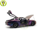 1/18 WHELART Toyota Supra A80 Midnight Purple Diecast Model Car Gifts For Father Friends