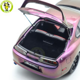 1/18 WHELART Toyota Supra A80 Midnight Purple Diecast Model Car Gifts For Father Friends