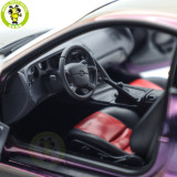 1/18 WHELART Toyota Supra A80 Midnight Purple Diecast Model Car Gifts For Father Friends