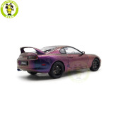 1/18 WHELART Toyota Supra A80 Midnight Purple Diecast Model Car Gifts For Father Friends