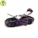 1/18 WHELART Toyota Supra A80 Midnight Purple Diecast Model Car Gifts For Father Friends
