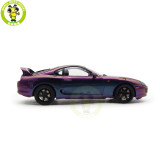 1/18 WHELART Toyota Supra A80 Midnight Purple Diecast Model Car Gifts For Father Friends