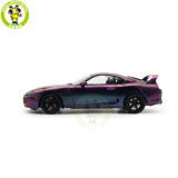 1/18 WHELART Toyota Supra A80 Midnight Purple Diecast Model Car Gifts For Father Friends