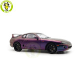 1/18 WHELART Toyota Supra A80 Midnight Purple Diecast Model Car Gifts For Father Friends
