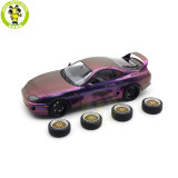 1/18 WHELART Toyota Supra A80 Midnight Purple Diecast Model Car Gifts For Father Friends