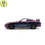 1/18 WHELART Toyota Supra A80 Midnight Purple Diecast Model Car Gifts For Father Friends