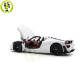 1/18 Porsche 918 Spyder Weissach Package Autoart 77920 White/Red Interior Model Toy Car Gifts For Father Friends