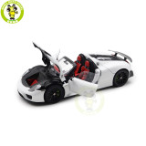 1/18 Porsche 918 Spyder Weissach Package Autoart 77920 White/Red Interior Model Toy Car Gifts For Father Friends