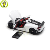 1/18 Porsche 918 Spyder Weissach Package Autoart 77920 White/Red Interior Model Toy Car Gifts For Father Friends