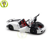 1/18 Porsche 918 Spyder Weissach Package Autoart 77920 White/Red Interior Model Toy Car Gifts For Father Friends
