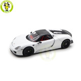 1/18 Porsche 918 Spyder Weissach Package Autoart 77920 White/Red Interior Model Toy Car Gifts For Father Friends