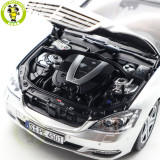 Pre-order 1/18 Motorhelix Mercedes Benz S600L S600 S CLASS W221 Diecast Model Toy Car Gifts For Friends Father