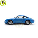 1/18 AUTOart 78133 Porsche 911 993 Carrera Blue Metallic Diecast Model Toy Car Gifts For Friends Father