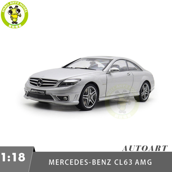 1/18 AUTOart 76168 Mercedes-Benz CL63 AMG Silver Diecast Model Toy Car Gifts For Friends Father