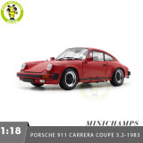 1/18 Minichamps Porsche 911 Carrera Coupe 3.2 1983 Diecast Model Toys Car Gifts For Friends Father