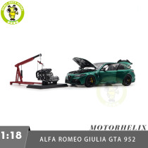 1/18 Alfa Romeo Giulia GTA 952 MOTORHELIX Diecast Model Toy Car Gifts For Father Friends
