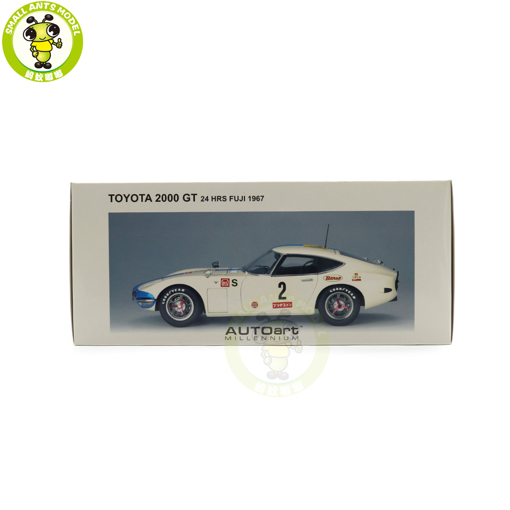 1/18 AUTOart 86716 Toyota 2000GT 24 HRS FUJI 1967 #2 Diecast Model Toy Car  Gifts For Friends Father - Shop cheap and high quality AUTOart Car Models  Toys - Small Ants Car Toys Models