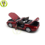 1/18 Mercedes Benz SL 500 2003 Norev 183842 Red Metallic Diecast Model Toys Car Gifts For Father Friends