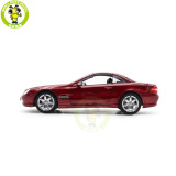 1/18 Mercedes Benz SL 500 2003 Norev 183842 Red Metallic Diecast Model Toys Car Gifts For Father Friends