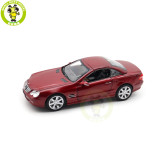 1/18 Mercedes Benz SL 500 2003 Norev 183842 Red Metallic Diecast Model Toys Car Gifts For Father Friends