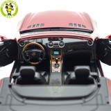 1/18 Mercedes Benz SL 500 2003 Norev 183842 Red Metallic Diecast Model Toys Car Gifts For Father Friends