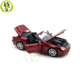 1/18 Mercedes Benz SL 500 2003 Norev 183842 Red Metallic Diecast Model Toys Car Gifts For Father Friends