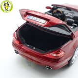 1/18 Mercedes Benz SL 500 2003 Norev 183842 Red Metallic Diecast Model Toys Car Gifts For Father Friends