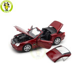 1/18 Mercedes Benz SL 500 2003 Norev 183842 Red Metallic Diecast Model Toys Car Gifts For Father Friends