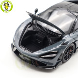 1/18 LCD HPD McLaren 765LT Supercar Grey Diecast Model Car Gifts For Father Friends