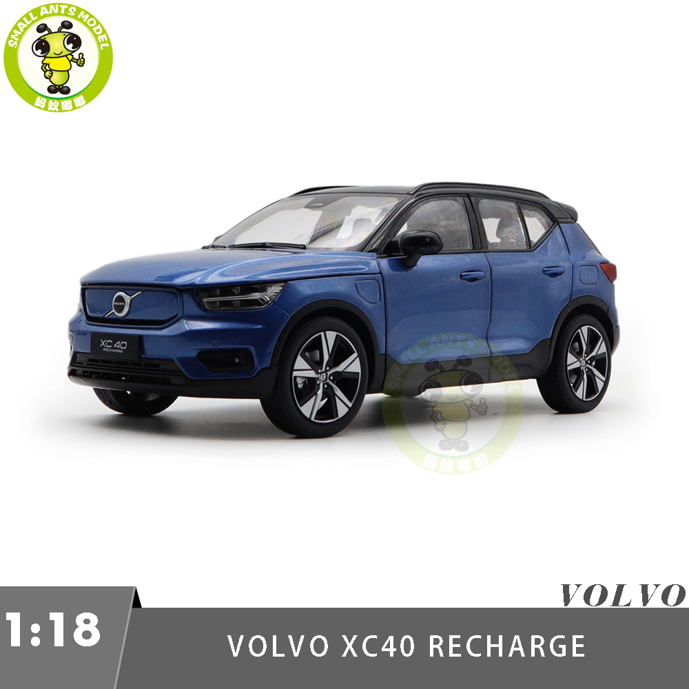 1 18 Volvo XC40 Recharge Electric Car Blue Diecast Model Toy Car Gifts For Friends Shop cheap and high quality Auto Factory Car Models Toys Small Ants Car Toys Models