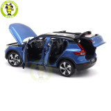 1/18  Volvo XC40 Recharge Electric Car Blue Diecast Model Toy Car Gifts For Friends