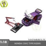 1/18 MOTORHELIX Honda CIVIC Type R EK9-120 Diecast Model Toy Car Gifts For Father Friends