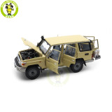 1/18 Toyota Land Cruiser 76 LC76 Almost Real 870102 Beige Diecast Model Toy Car Gifts For Father Friends