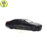 1/18 Mercedes Maybach S Class Night Series S680 2023 Almost Real 820141 Obsidian Black Diecast Model Toy Car Gifts For Friends Father