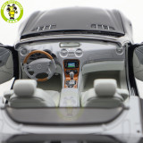 1/18 Mercedes Benz SL 500 2003 Norev 183840 Black Diecast Model Toys Car Gifts For Father Friends