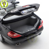 1/18 Mercedes Benz SL 500 2003 Norev 183840 Black Diecast Model Toys Car Gifts For Father Friends