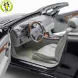 1/18 Mercedes Benz SL 500 2003 Norev 183840 Black Diecast Model Toys Car Gifts For Father Friends