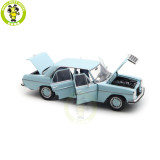 1/18 Mercedes Benz 200 1968 Norev 183777 Light Blue Diecast Model Toy Car Gifts For Friends Father