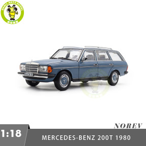 1/18 Mercedes Benz 200 T 200T 1980 Norev 183737 Blue Diecast Model Toy Car Gifts For Friends Father